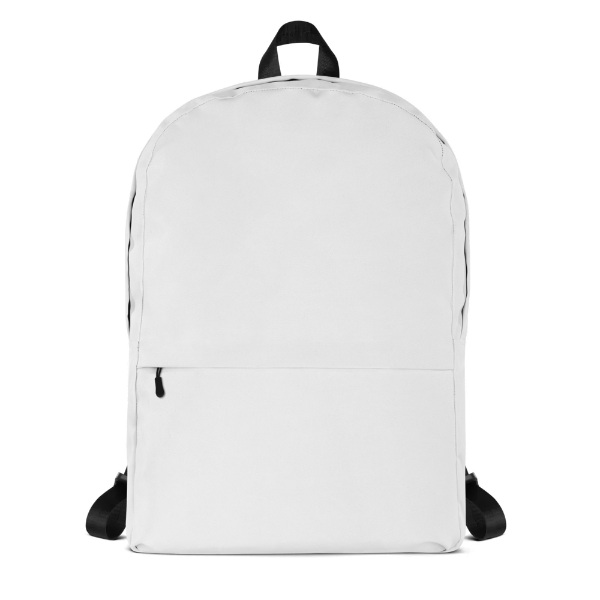 All-Over Print White Backpack